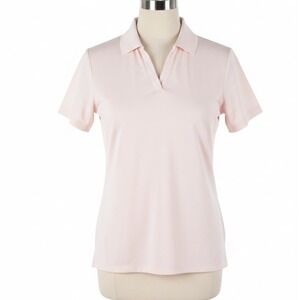 CALIA Seamless Johnny Collar Polo Golf Shirt XL Pink Short Sleeve Sportswear